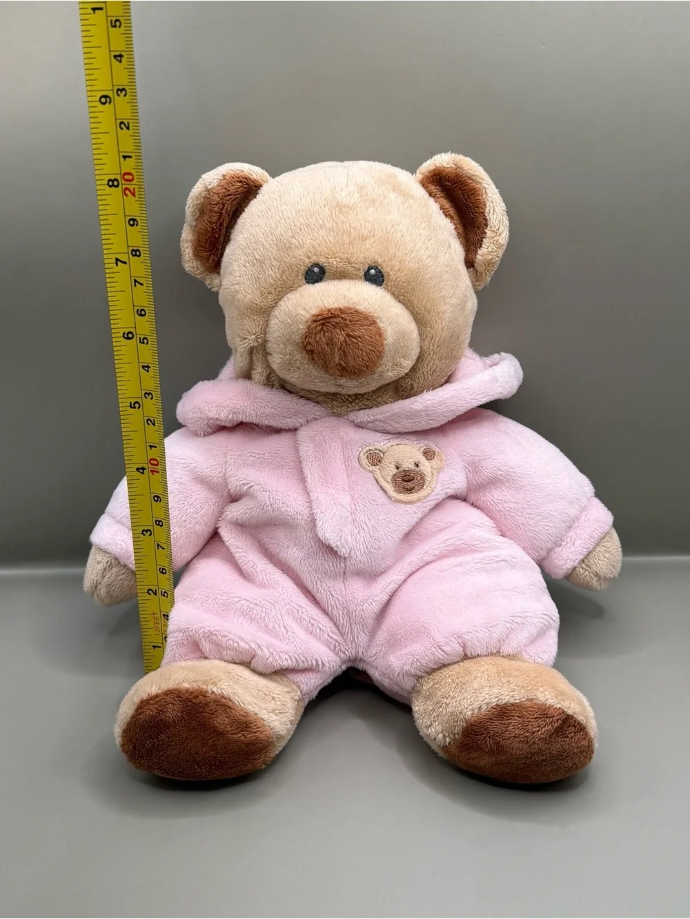 Ty Pluffies PJ Bear Tylux Plush Stuffed Animal Baby Lovey